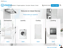 Tablet Screenshot of indesitservice.co.uk
